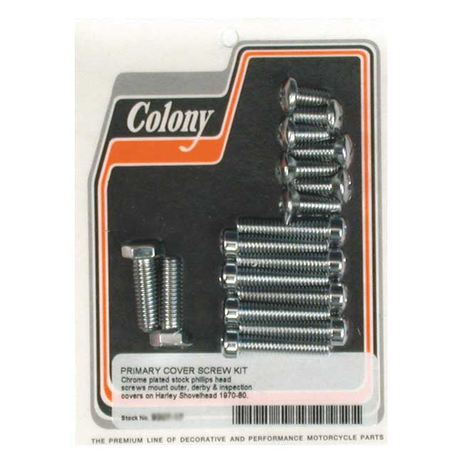 Colony Primary Mount Kit Allen Head, Chrome for 70-80 Big Twin