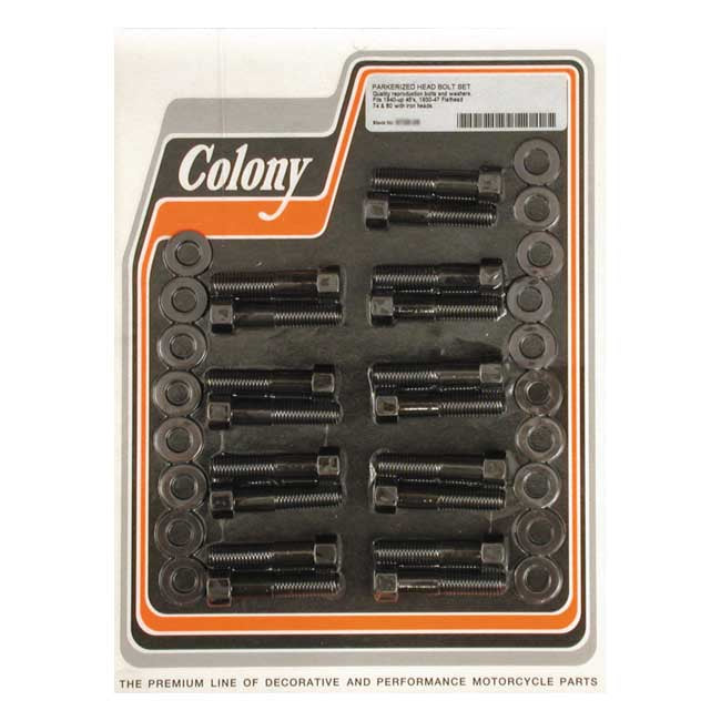 Colony Head Bolt Kit – 1937–1948 74"/80" SV Big Twin; 1929–1950…