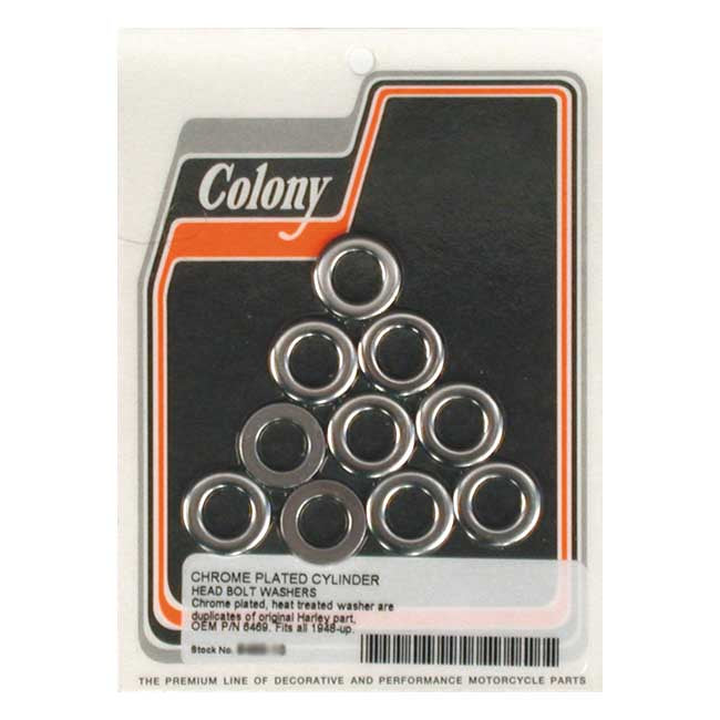 Colony Head Bolt Washer Set for 36-84 Ohv Big Twin