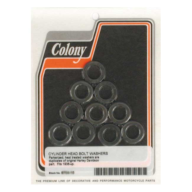 Colony Head Bolt Washer Set for 36-84 Ohv Big Twin