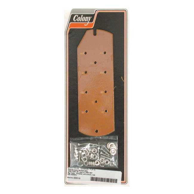 Colony Electrical Terminal Plate for 49-57 Big Twin