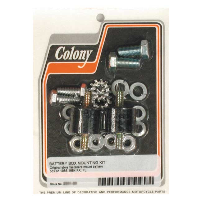 Colony Battery Box Mount Kit for 65-84 Big Twin