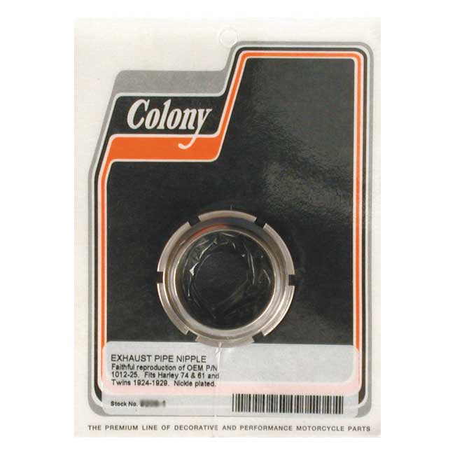 Colony, Exhaust Pipe Nipple for 24-29 74"/61" Flatheads