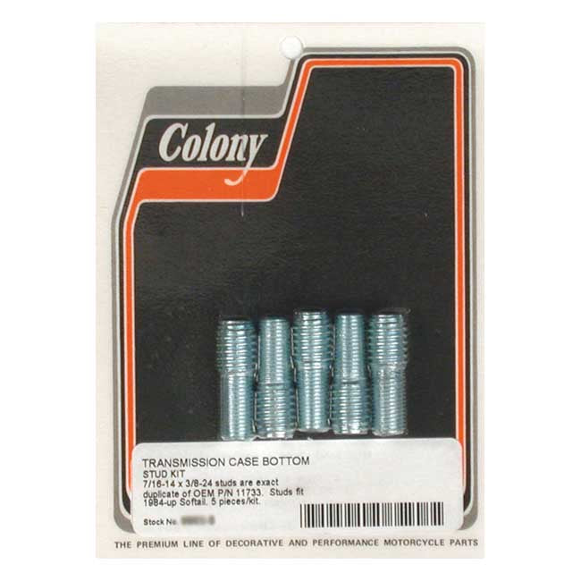 Colony Transm. Case Stud Kit for 84-99 Softail