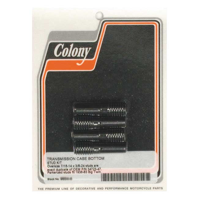Colony Transm. Case Stud Kit for 36-83 4-Sp Big Twin