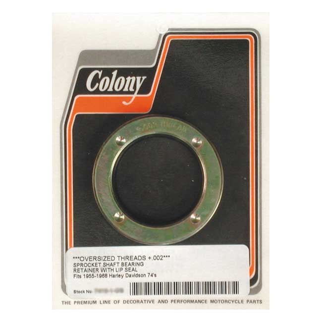 Colony Sprocket Shaft Oil Seal. Screw Type, +.002" – 1955–1968 Big Twin