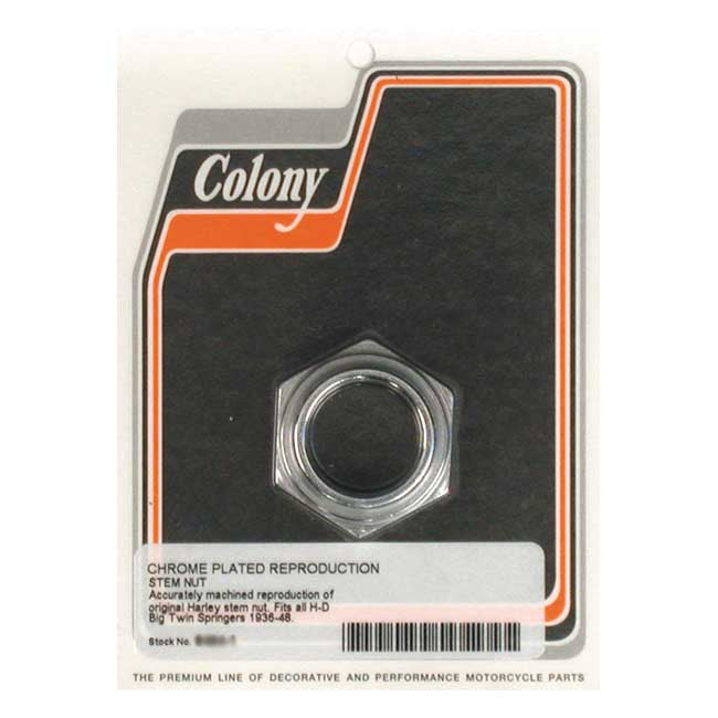 Colony Fork Stem Nut for 30-48 Big Twin (Springer)