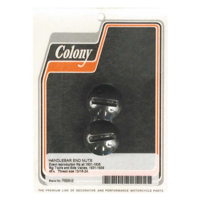 Colony Handlebar End Plugs for 31-36 H-D; 31-39 45 Sv