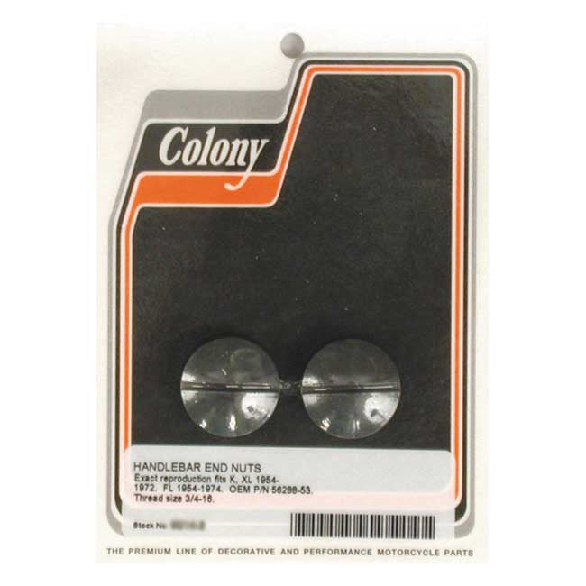 Colony Handlebar End Plugs – 1954–1974 FL; 1954–1972 K; XL Sportster