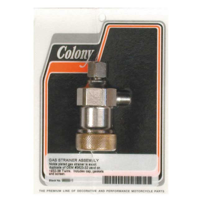 Colony Gas Strainer for 32-38 H-D