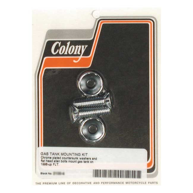 Colony Front Side Gas Tank Mount Kit. Chrome – 1999–2002 FLT/Touring