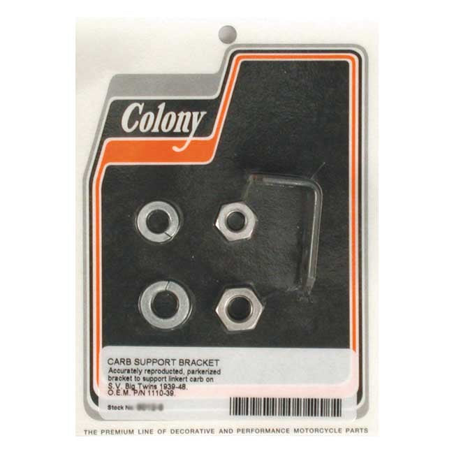 Colony Linkert Support Bracket for 39-48 Big Twin Ul Sv