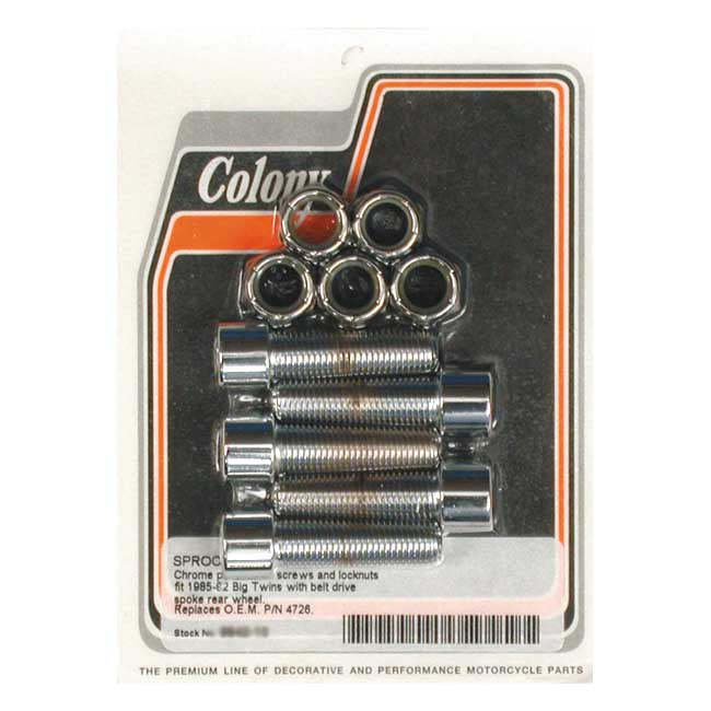 Colony Sprocket Bolt & Nut Kit for 85-92 Big Twin