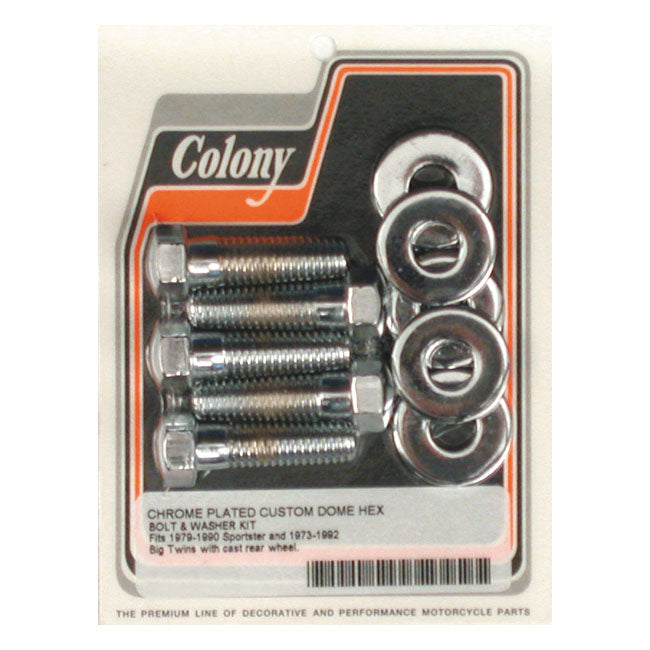 Colony Sprocket Bolt Kit for 73-92 Big Twin; 79-90 XL
