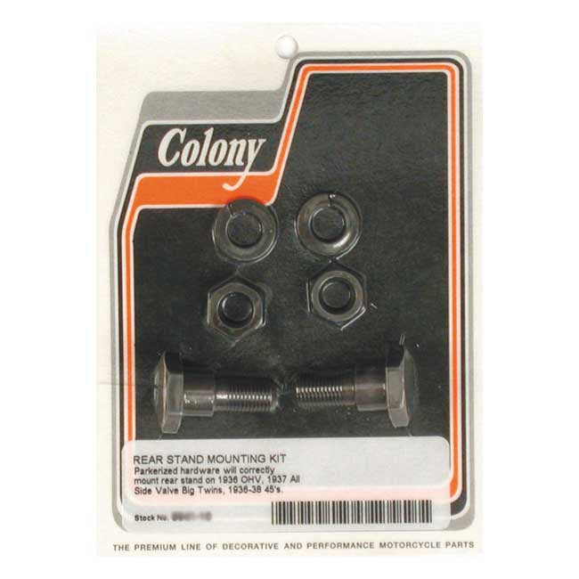Colony Rear Stand Mount Kit for 1936 Ohv Big Twin; 1937 Big Twin Sv; 36-38 45" Sv