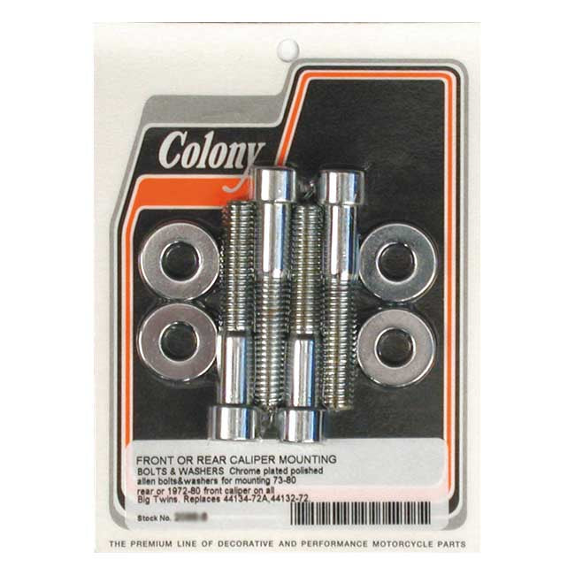 Colony, Banana Caliper Bolt Kit for Front: 73 XL, FX; 72-84 FL .  Rear: 73-80 FL, FX .
