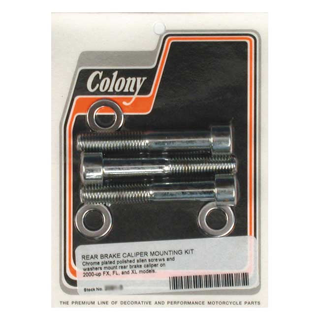 Colony Caliper Mount Bolt Kit for 00-05 All FXST And FLSTF; 00-03 XL; 02-05 V-Rod
