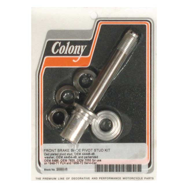 Colony Brake Pivot Stud Drum Brake – 1949–1971 FL; 1958–1971 45" SERVI-CAR
