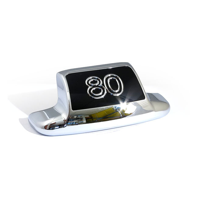 MCS Rear Fender Tip ''80''. Chrome/Black – 1949–1984 Big Twin