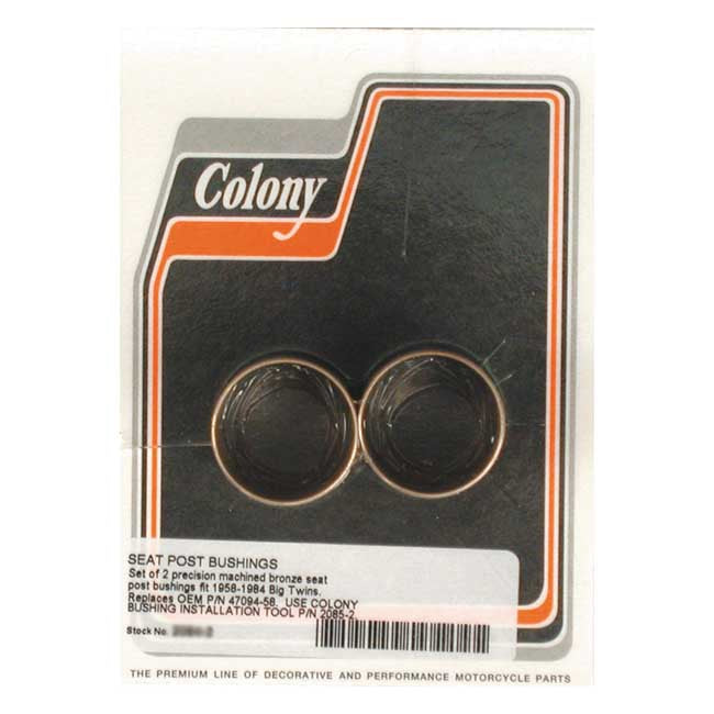 Colony, Seat Post Bushing Set for 58-E81 Big Twin
