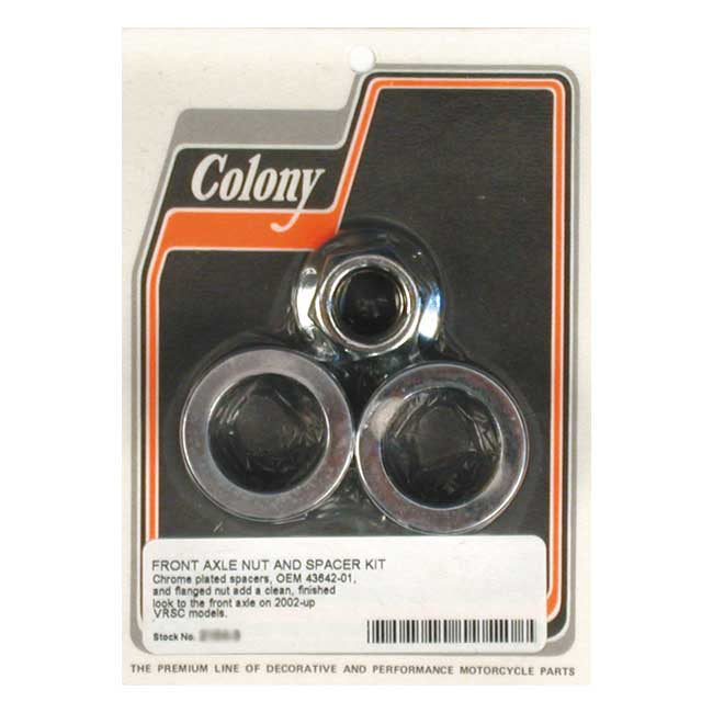 Colony V-Rod Axle Nut & Spacer Kit for 02-07 VRSCA