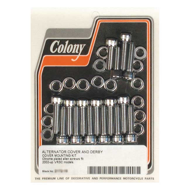 Colony Alternator & Derby Cover Mount Kit for 02-17 V-Rod