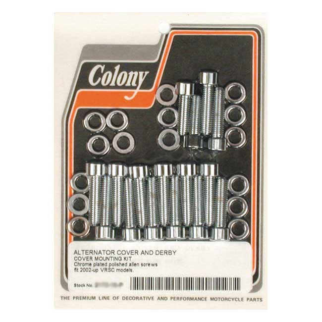 Colony Alternator & Derby Cover Mount Kit for 02-17 V-Rod