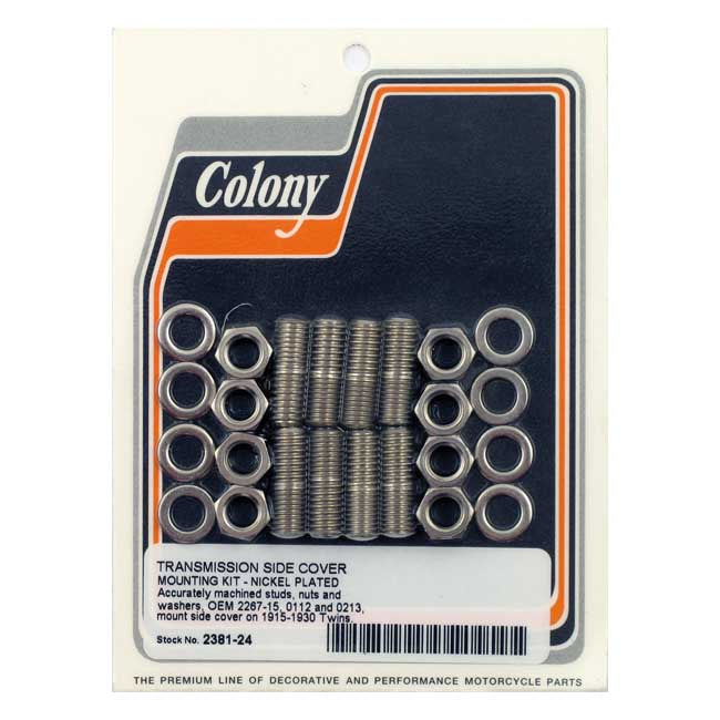 Colony Transm Side Cover Mount Kit for 1915-1930 H-D