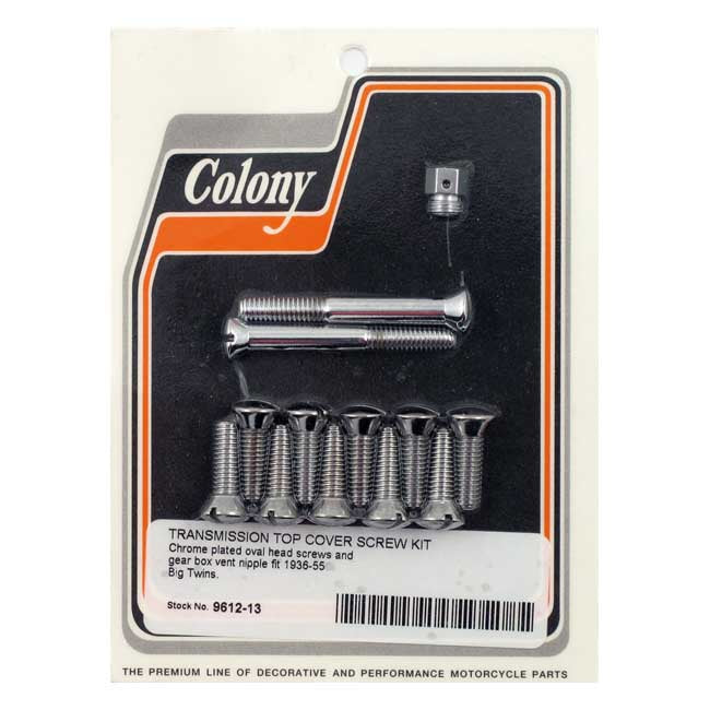 Colony Transm Top Cover Screw Kit for 36-55 Big Twin