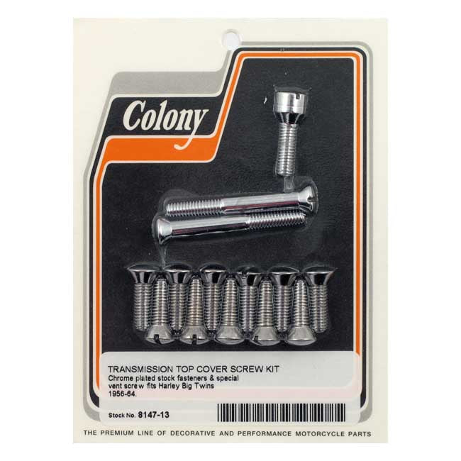 Colony Transm Top Cover Screw Kit for 56-64 Big Twin