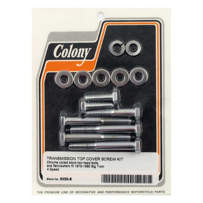 Colony Transm Top Cover Screw Kit for 79-85 4-Sp Big Twin