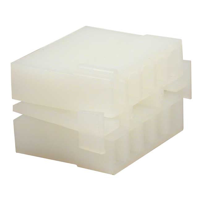 Namz, Amp/Te Connector. White, Receptable, 10-Pins