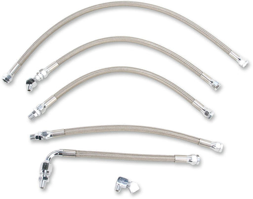 Drag Specialties Oil Line Kit Stainless Steel - Part #07110038 - Hogparts UK