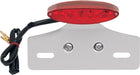 Drag Specialties Mini Led Cat Eye Taillight W/ License Plate Mount Red Lens - Part #20100387 - Hogparts UK