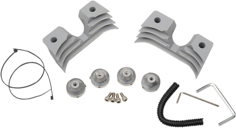 Drag Specialties Spark Plug Head Bolt Covers Silver - Part #09401316 - Hogparts UK