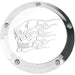 Joker Machine Chrome Billet Derby Cover - Part #DS375058 - hogparts-uk.myshopify.com