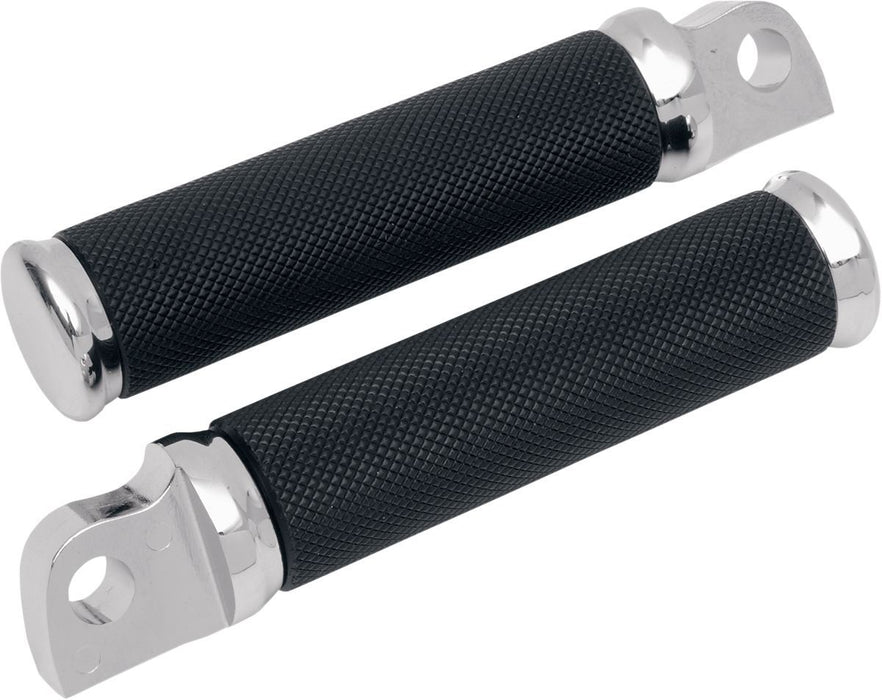 Drag Specialties Footpeg Hotop Chrome/Rubber Male-Mount - Part #16200377 - Hogparts UK