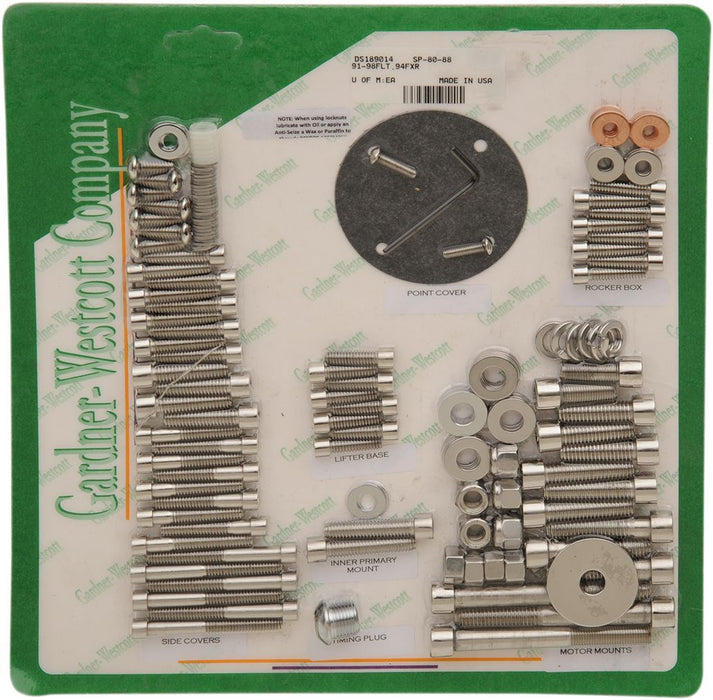 Gardner-Westcott Bolt Kit #SP-80-88
