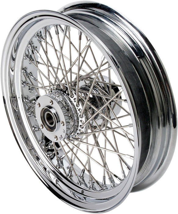 Drag Specialties Rear Wheel 16X3.5 60-Spoke Chrome - Part #02040359 - Hogparts UK