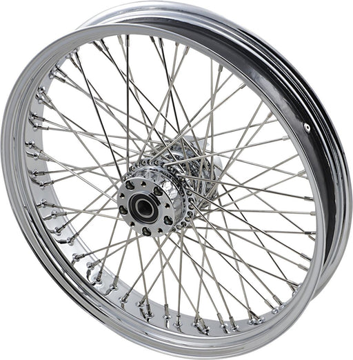 Drag Specialties Front Wheel 21X3.5 Dual-Disc 60-Spoke Chrome - Part #02030406 - Hogparts UK