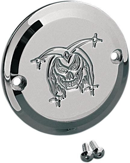 Joker Machine Chrome 2 Hole Point Cover Horizontal Joker<br>Vendor Part # 921102JC - hogparts-uk.myshopify.com
