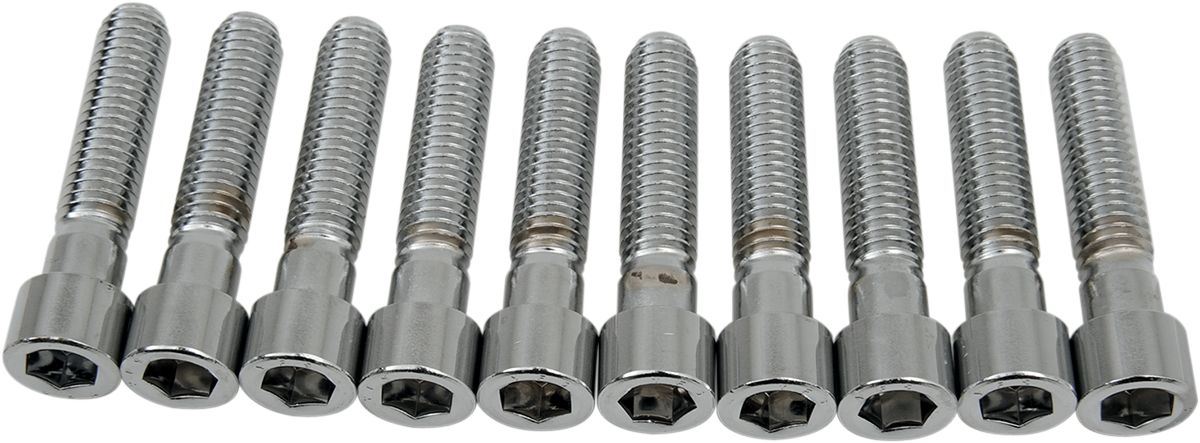 Drag Specialties Socket-Head Bolt 3/8-16X1.75 Smooth Chrome - Part #DS190556S - Hogparts UK