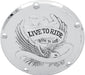 Drag Specialties Live To Ride Derby Cover Chrome 5-Hole - Part #11070157 - Hogparts UK