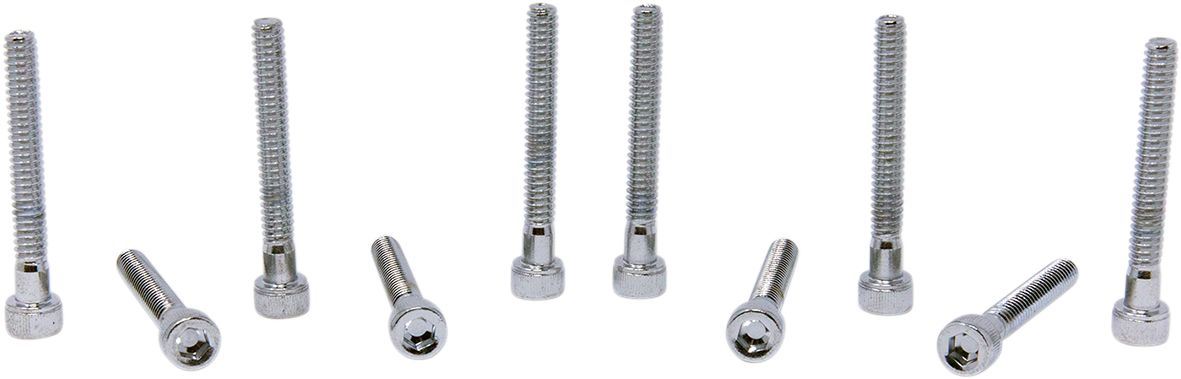 Drag Specialties Socket-Head Bolt 10-24X1.5 Knurled Chrome - Part #DS190592 - Hogparts UK