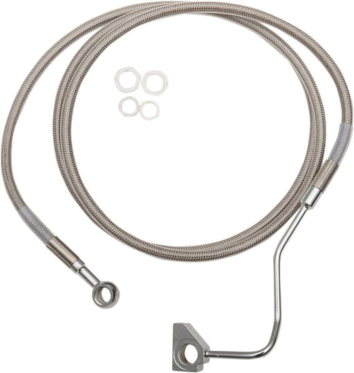 Drag Specialties Extended Length Front Stainless Steel Brake Line Kit - Part #17413993 - Hogparts UK