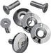 Drag Specialties Tank Mount Kit For Flat-Side Tanks Chrome - Part #DS391357 - Hogparts UK