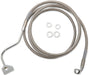 Drag Specialties Brake Line Kit Extended Upper Front Length Stainless Steel + 6" - Part #17414500 - Hogparts UK