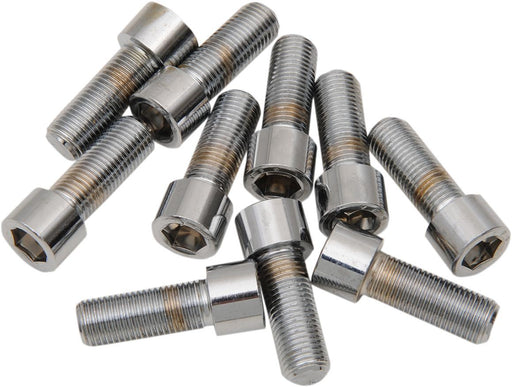 Drag Specialties Socket-Head Bolt 3/8-24X1.25 Smooth Chrome - Part #DS190579S - Hogparts UK
