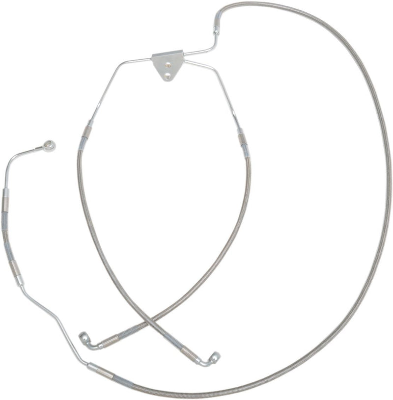 Drag Specialties Front Lower Brake Line Stainless Steel - Part #17412938 - Hogparts UK