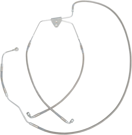 Drag Specialties Front Lower Brake Line Stainless Steel - Part #17412938 - Hogparts UK
